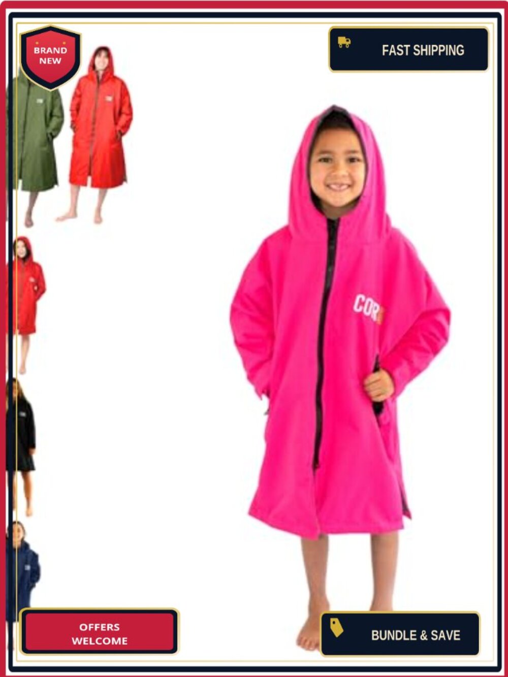 Heavy-Duty Waterproof Swim Parka with Microfiber Lining, Youth Adult